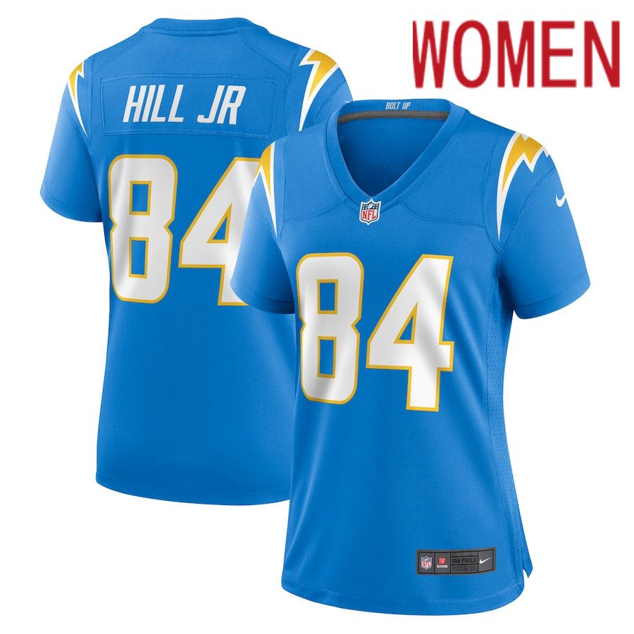 Women Los Angeles Chargers #84 KJ Hill Jr. Nike Powder Blue Nike Game NFL Jersey->women nfl jersey->Women Jersey
